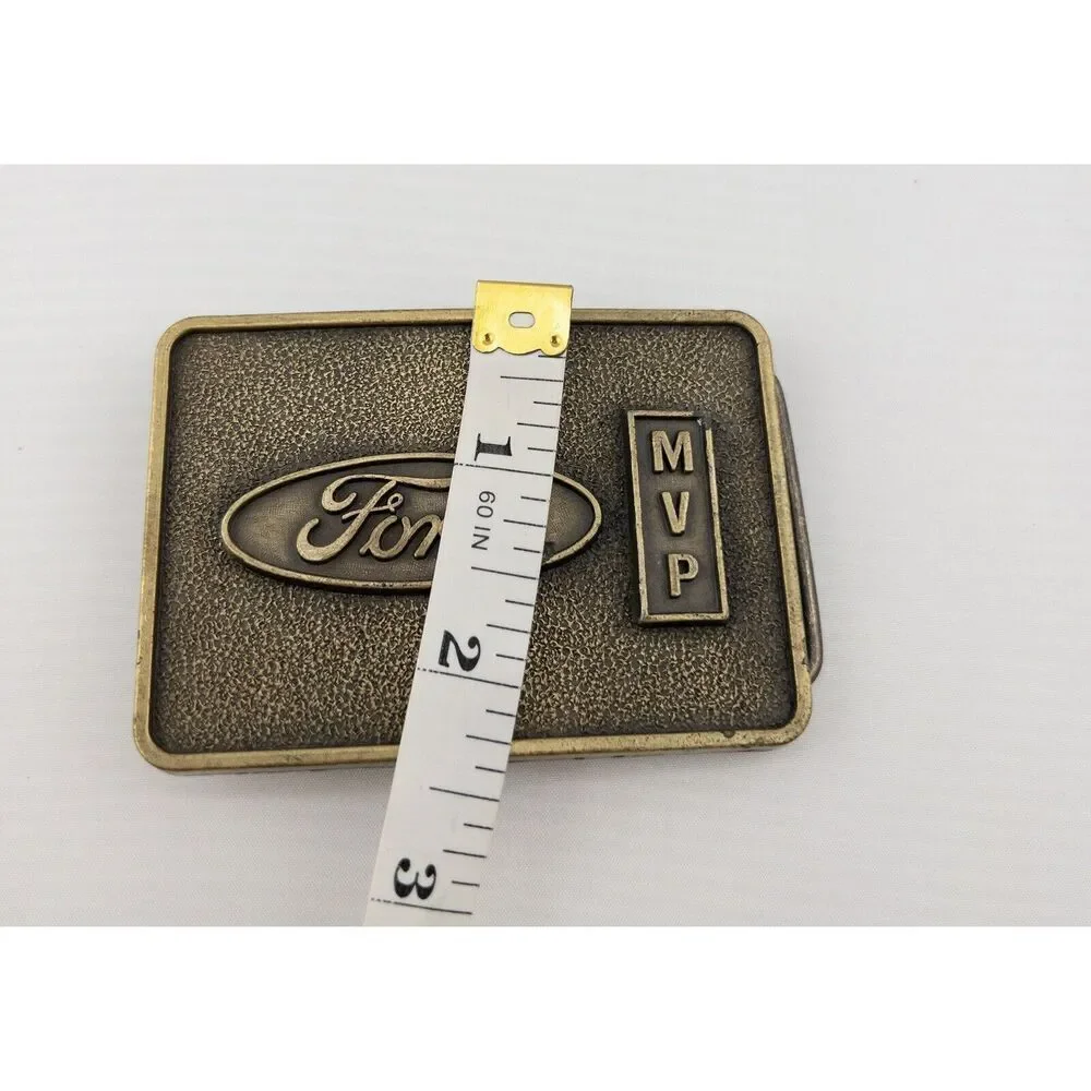 Vtg 1970’s Ford Motor Company MVP Belt Buckle Bronze‎